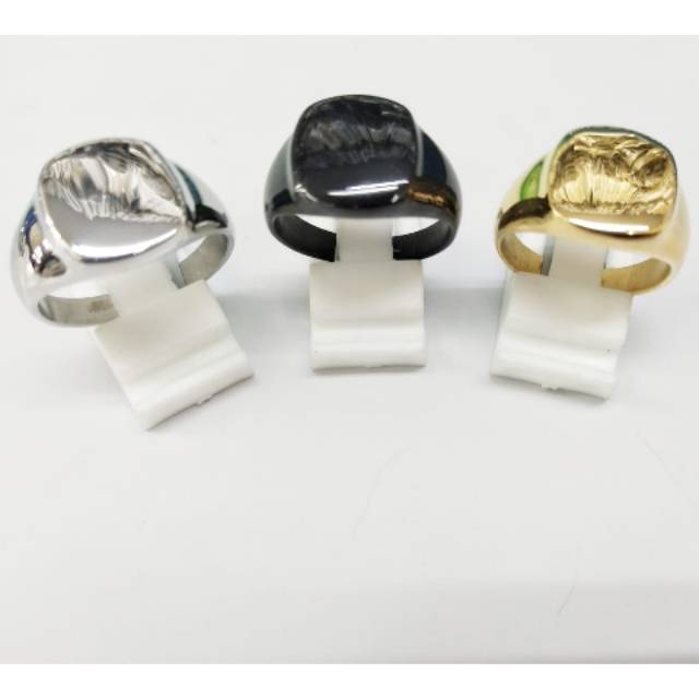 Cincin Titanium pria macho stainlessteel