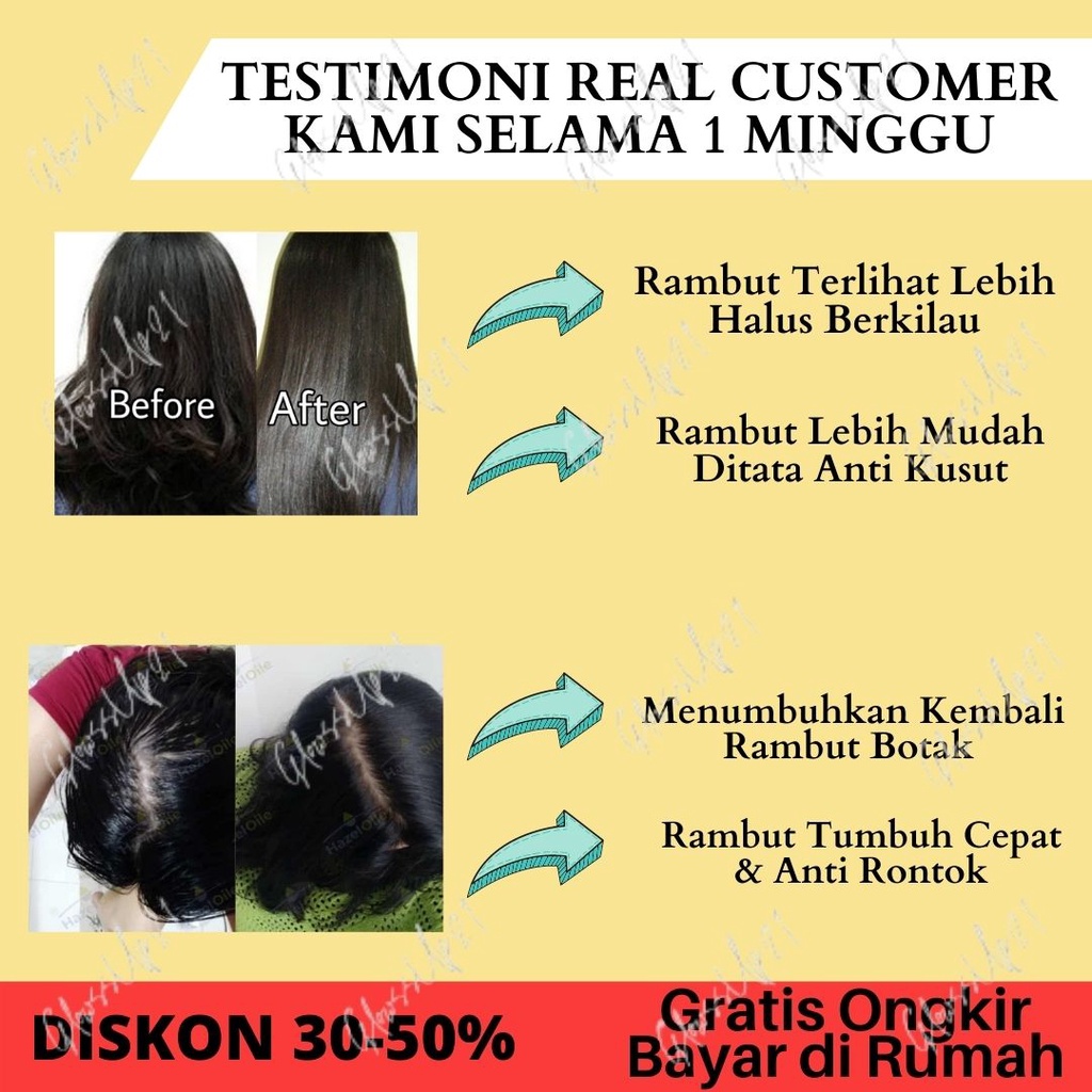 BMKS PAKET 4IN1 SHAMPOO - CONDITIONER - MINYAK KEMIRI - HAIR TONIC BPOM