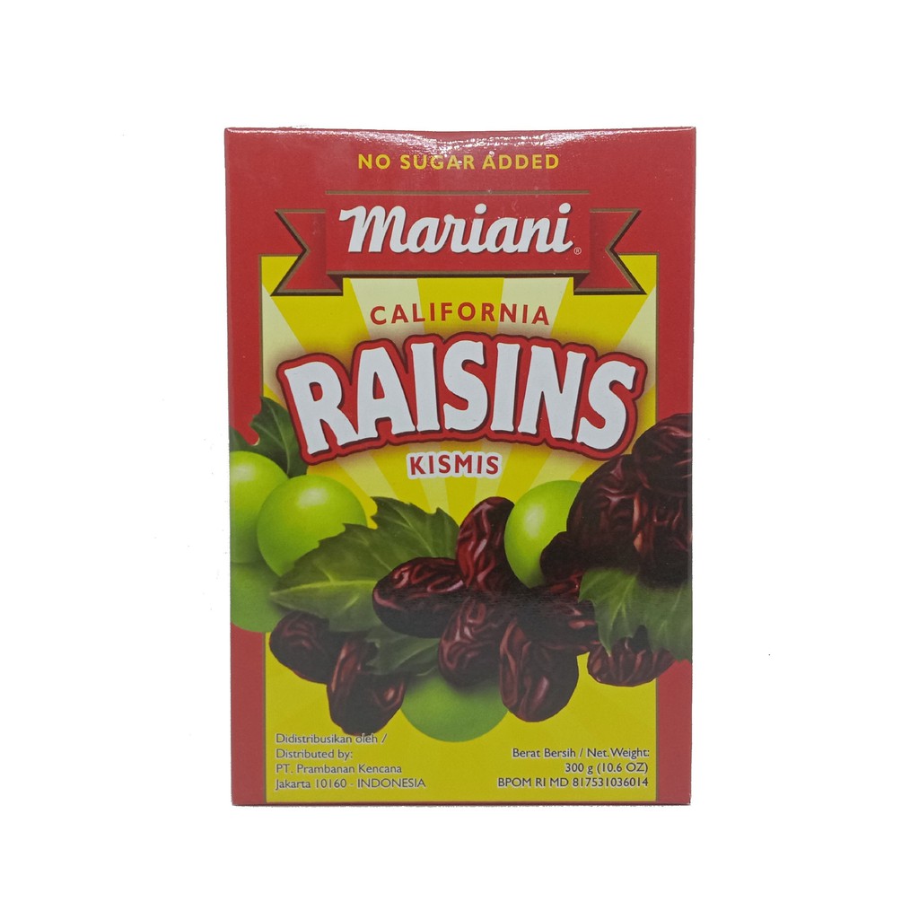 

Mariani Raisins Kismis California Raisin 250gr