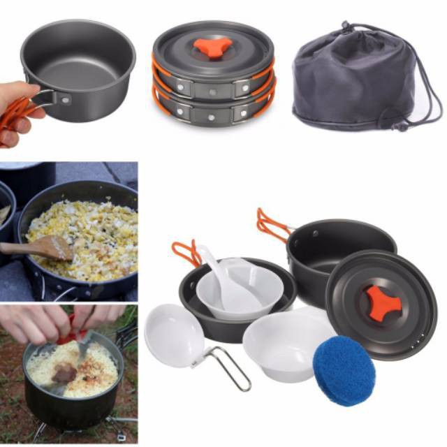 Cooking set DS 200 Nesting alat masak camping perlengkapan camping