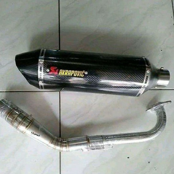 KNALPOT AKRAPOVIC KARBON NMAX VARIO ADV AEROX PCX MIO BEAT SCOOPY DLL