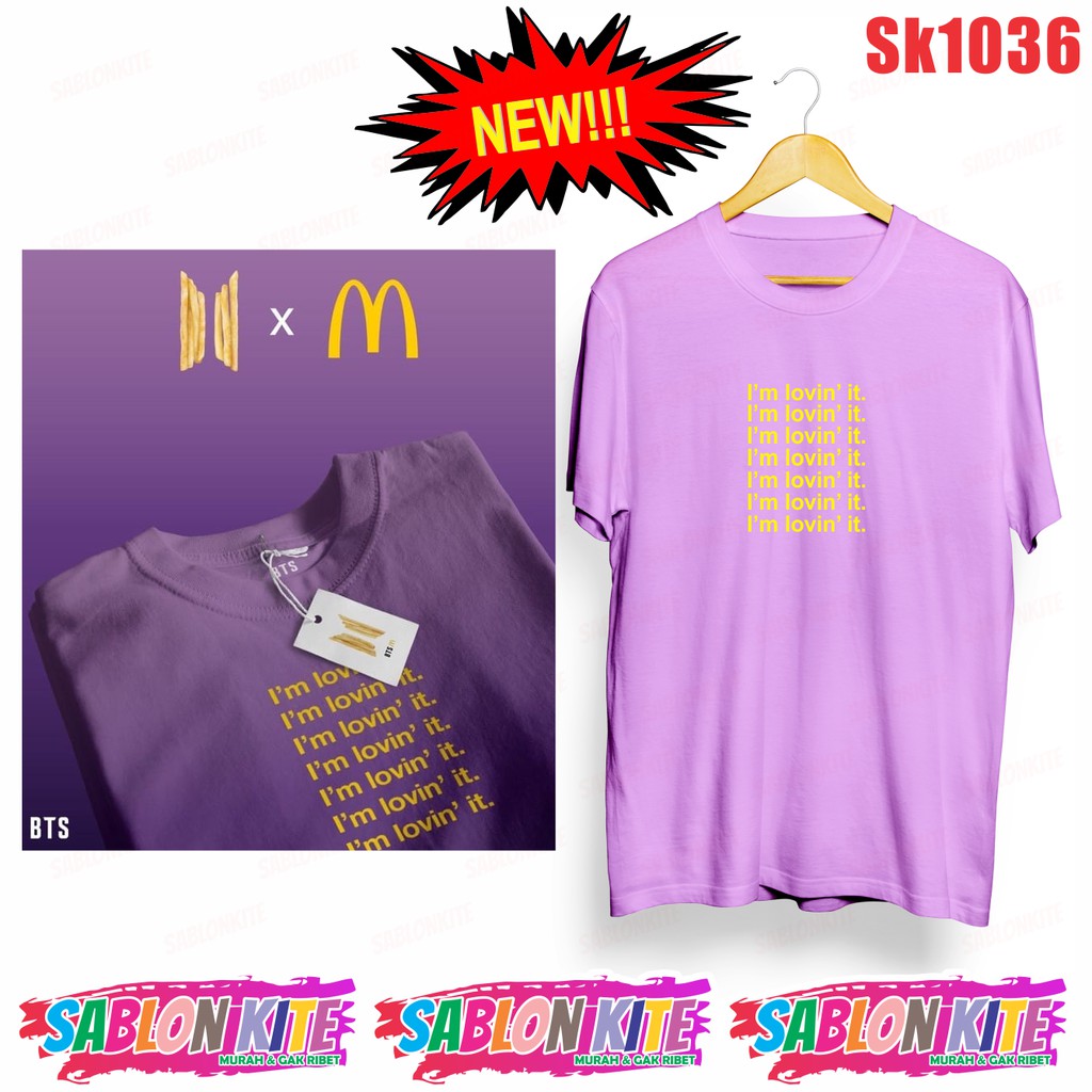 MURAH!!! KAOS KPOP IM LOVIN'IT SK1036 UNISEX COMBED 30S