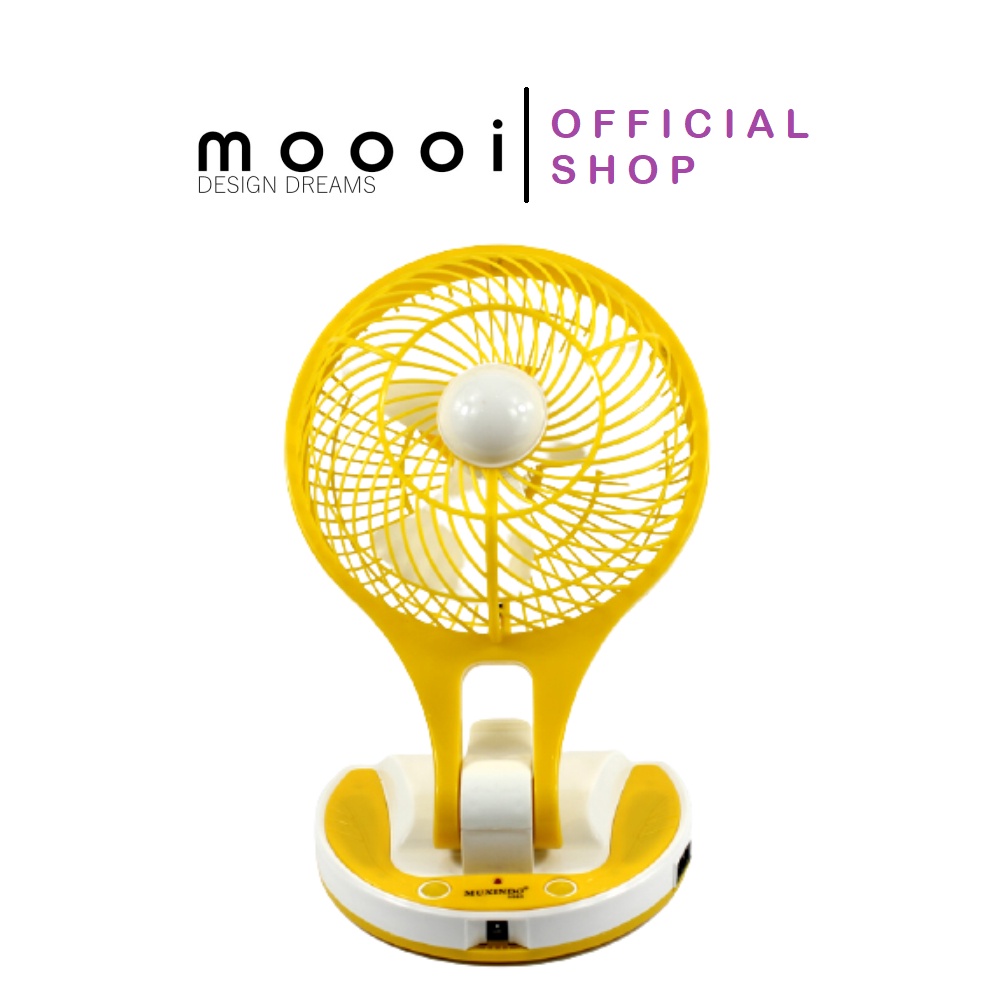 MOOOI Kipas Angin Portable Dengan Lampu LED Muxindo MUX-5580