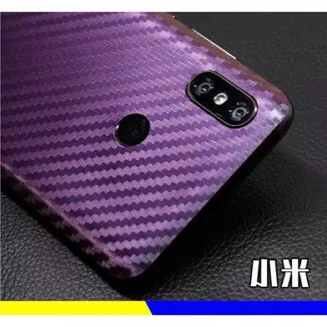 GarSkin Carbon Sticker Vivo Y53/Y19/Y91c/Y93 Back Screen Protector Transparant