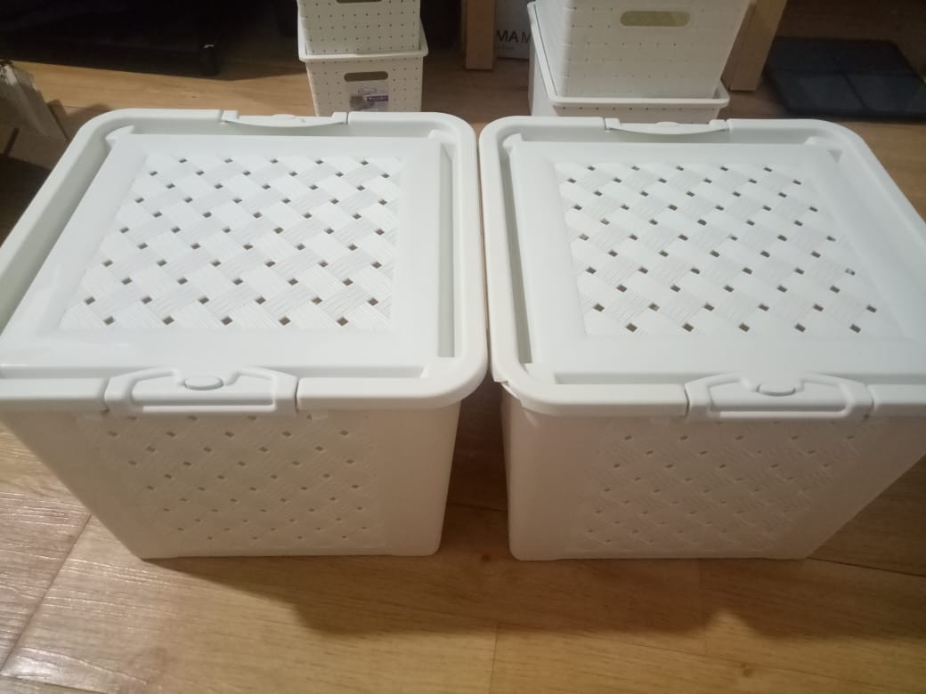 Keranjang Tempat Loundry Storage Bag Basket Carlotta M6501 Hawaii Medium Kualitas Bagus