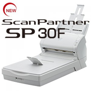 Fujitsu ScanPartner Image Scanner SP-30F + Flatbed A4
