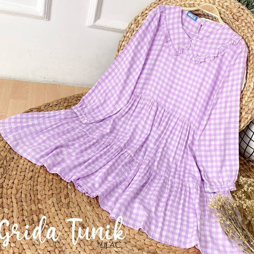 Grida Tunik | Ruffle Tunik | Atasan Wanita Terbaru