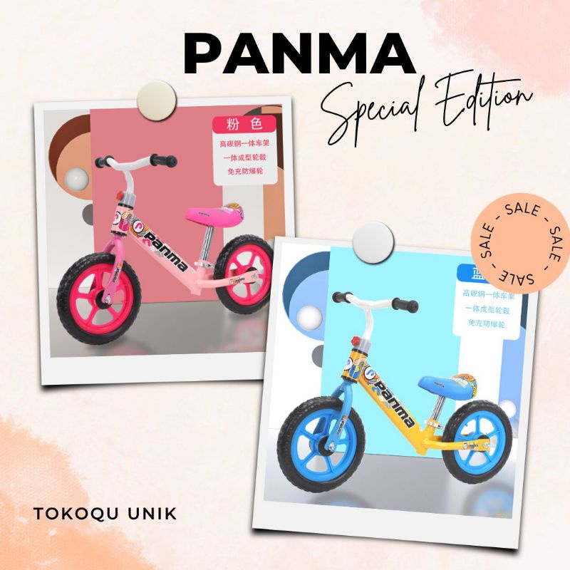 BALANCE BIKE PANMA NEW GENERATION / PUSH BIKE PANMA / SEPEDA ANAK PANMA ORIGINAL