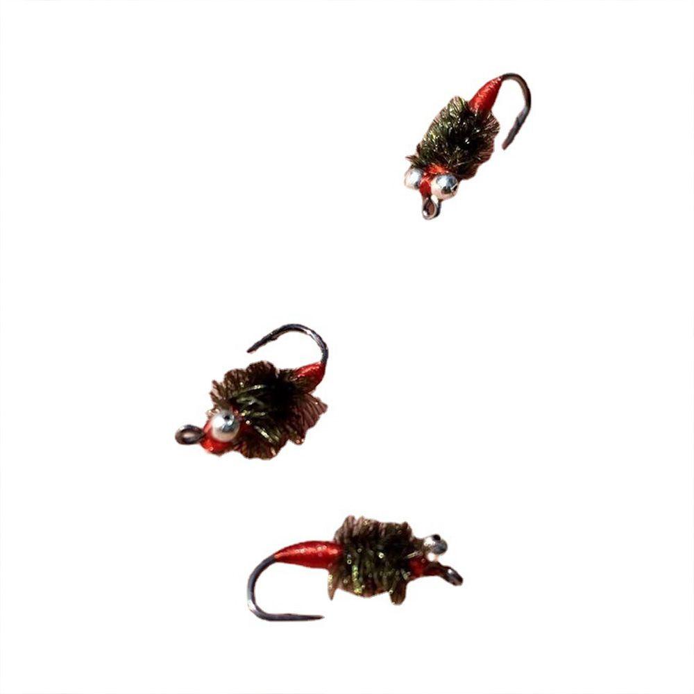 Preva 10PCS Umpan Pancing Fly Trout Portable Buatan Serangga Engkol Swimbaits Coklat Caddis