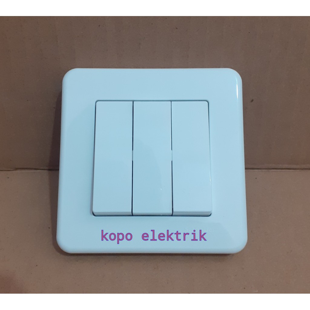 Leona Triple Saklar | Triple Saklar Leona white