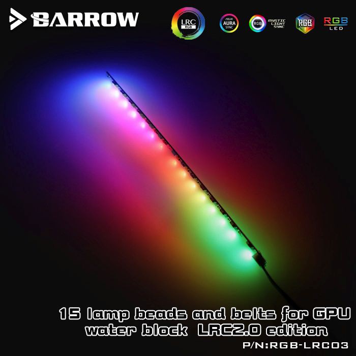 BARROW RGB-LRC03 LRC 2.0 Addressable RGB LED Strip for GPU Water Block