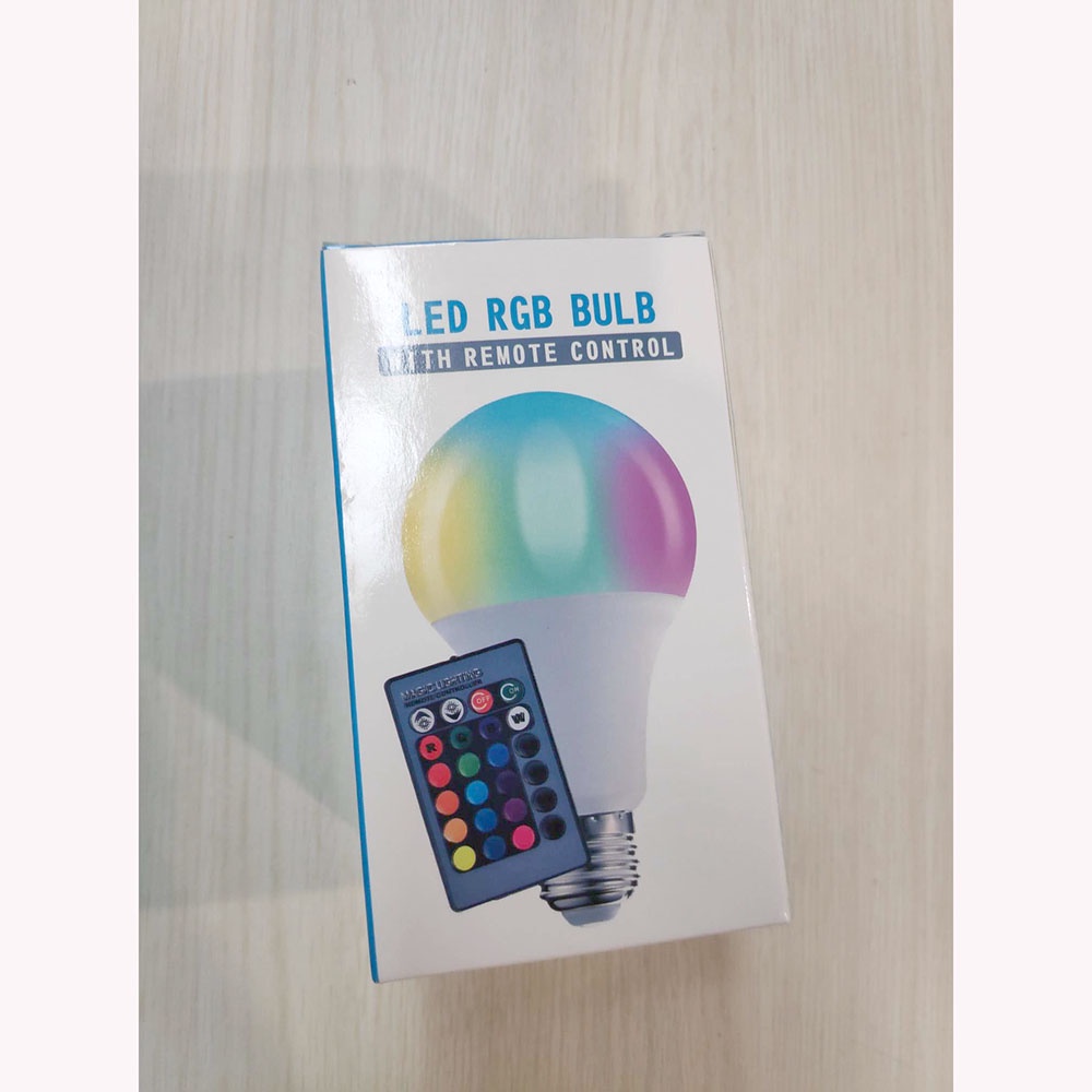Lampu Bohlam Lampu background RGB dengan Remote Control E27 5W - A60 - White