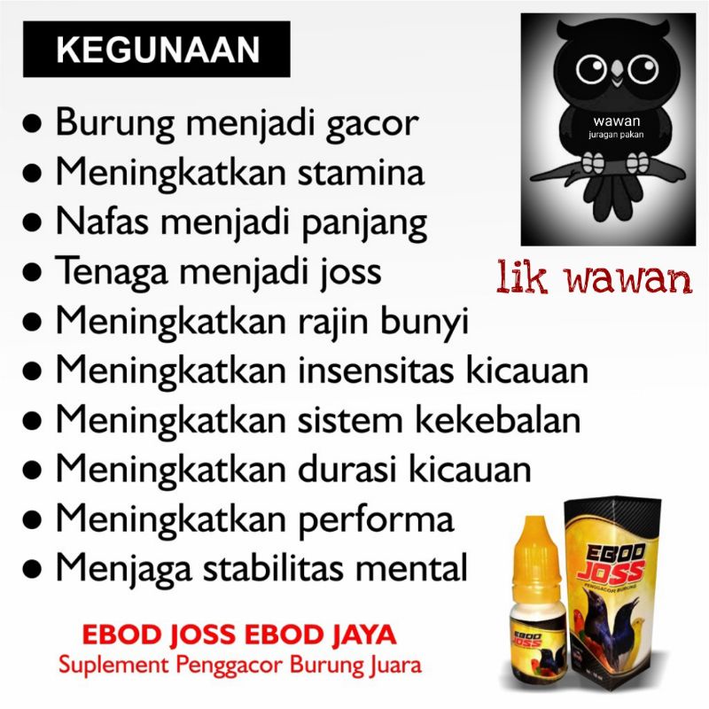 EBOD JOSS KEMASAN BARU