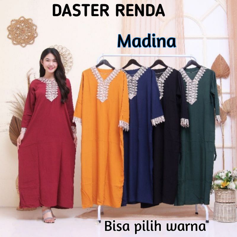 Daster Menyusui Arab Baju Hamil Daster Renda Kekinian Panjang Polos