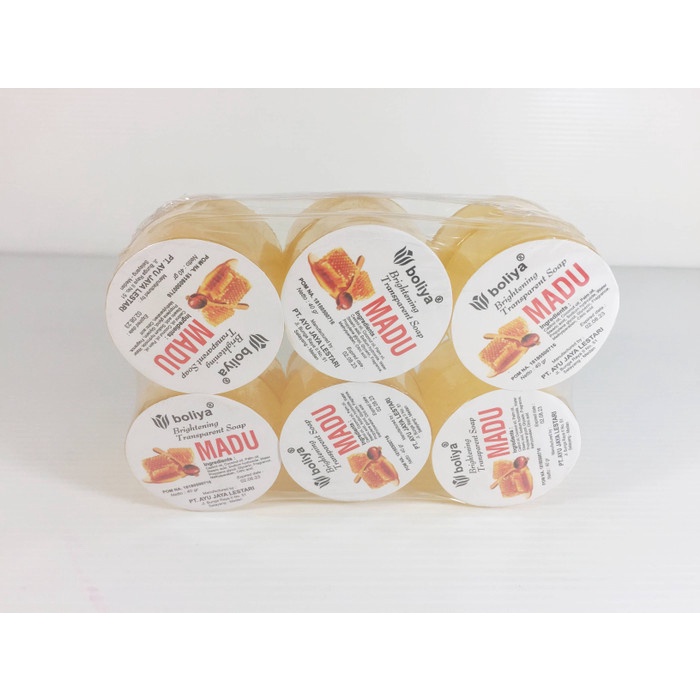 Sabun Boliya Madu Brightening Transparant Soap 40gr Original Bpom RUMAH CANTIK