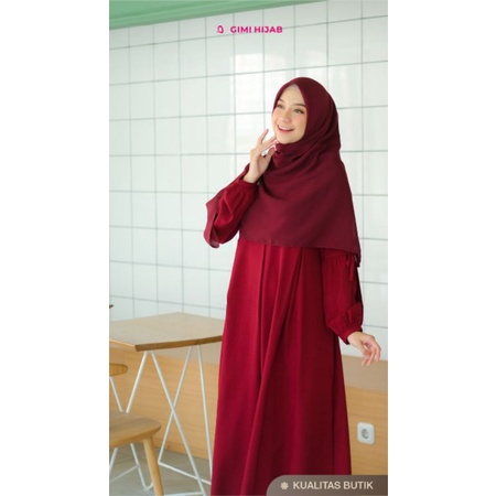 GIMI HIJAB - Ilona Dress Arabella Crepe Size M, L, Xl