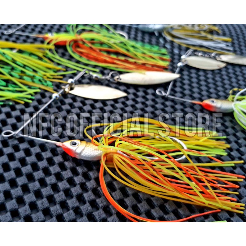 Spinner bait 12,5 gram Umpan casting Gabus dan Toman dengan warna KILLER