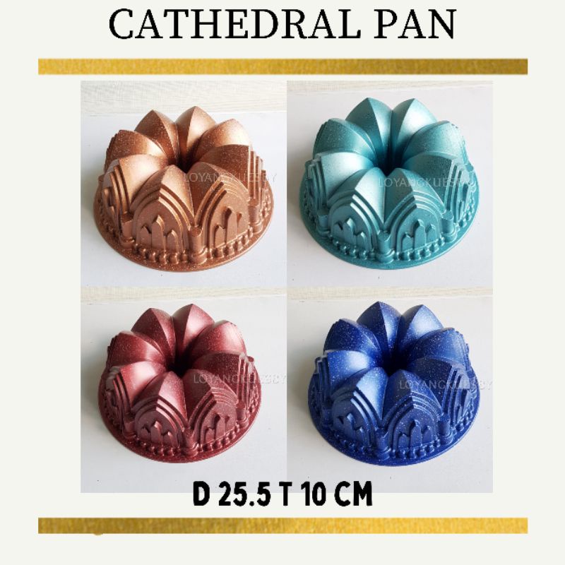 CATHEDRAL PAN BUNDT NORDIC SIGNORA LOYANG SULTAN PREMIUM BOLU ANTI LENGKET