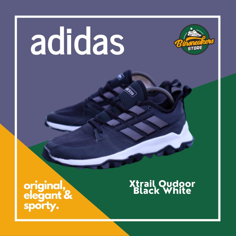 Sepatu Sneakers Adidas Xtrail Outdoor Black White/ Sepatu Casual / Sneakers Pria / Sneakers Original
