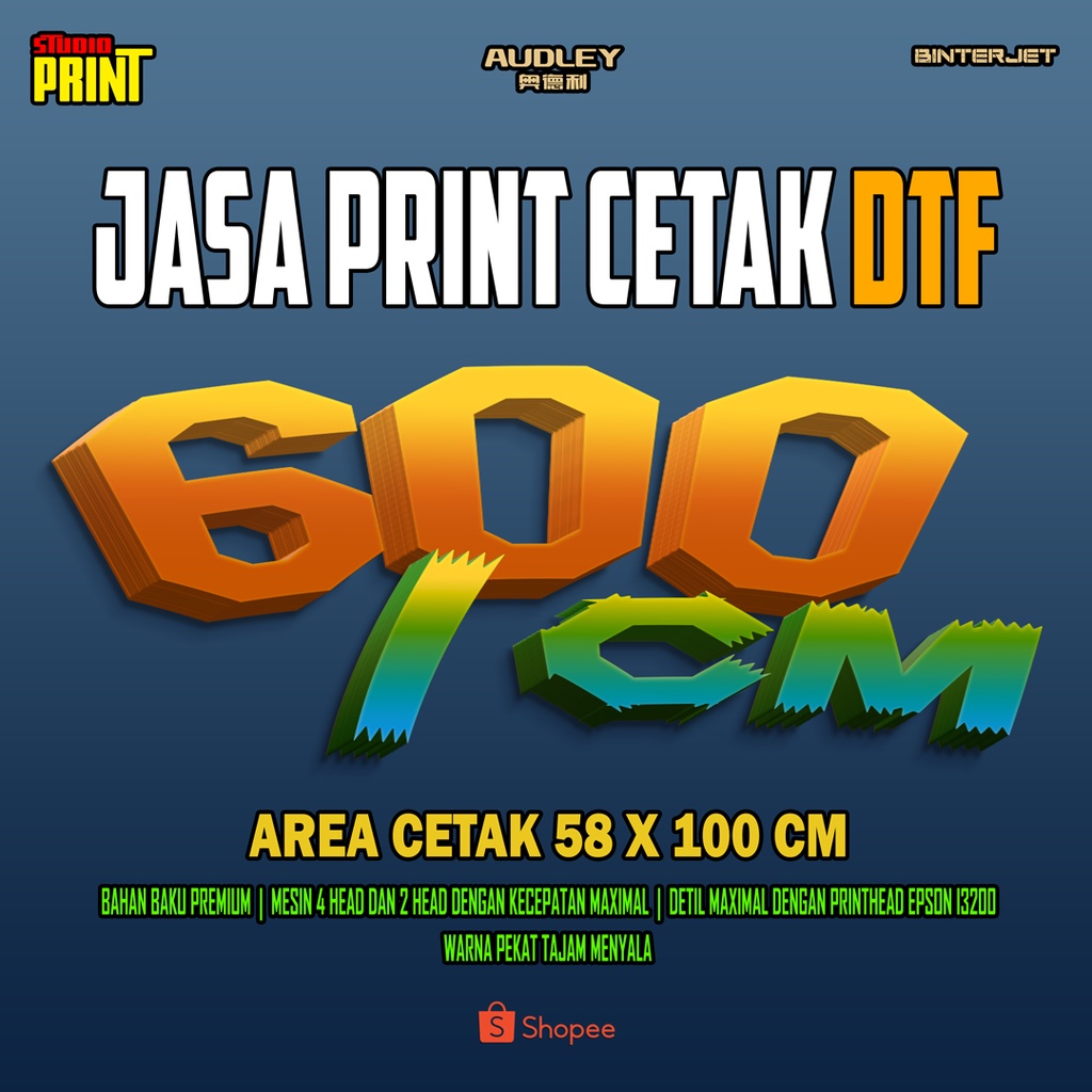 

Print DTF Meteran Siap Press | Cetak Sablon Satuan Solidgear DTF 58 x 100 cm | Harga Per Cm