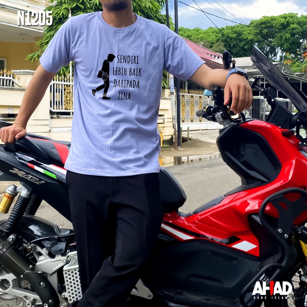 Kaos Islami Ahad - Sendiri lebih baik daripada zina N1204