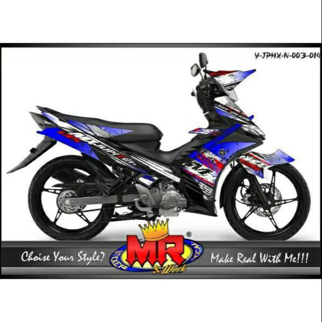 Decal Dekal Jupiter Mx New 135 Stiker Sticker Semi Full Desain