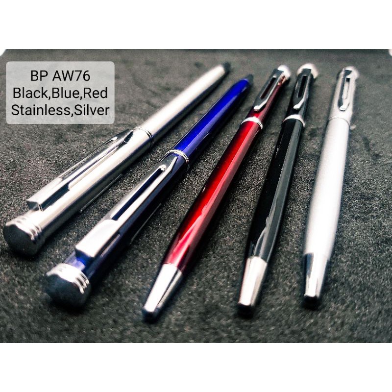 

Pen Besi AW76, Ballpoint metal, Bolpen Paku ,Bolpoin Promosi, Pulpen Refill Cross, Grosir Ball Pen