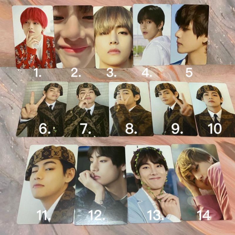 BTS Official Dicon 101 Photocard PC Sharing Member V Taehyung Zoom Bunga