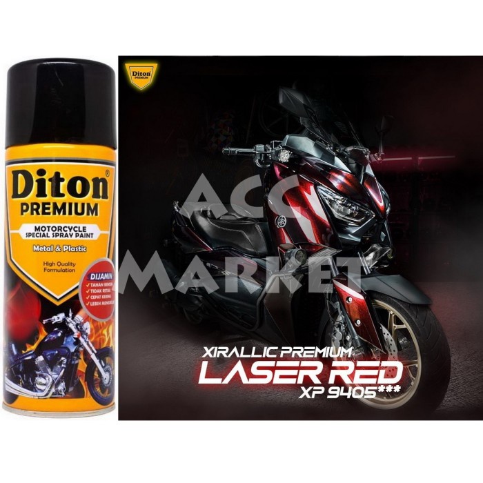 Pilox Diton Premium Pilok Pylox Merah Xirallic Laser Red 9405