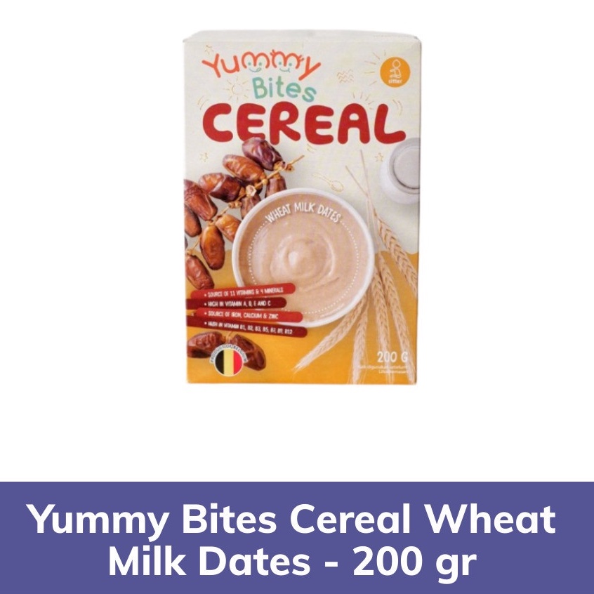 Yummy Bites Cereal Wheat Milk Dates - 200 gr - Sereal Bayi