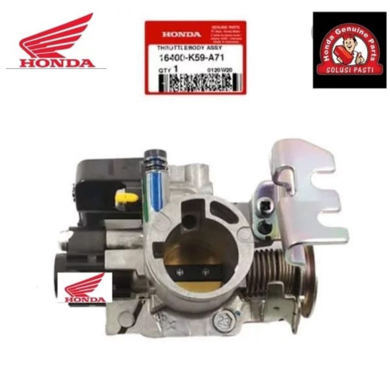 16400-k59-A71 throttle body assy vario 150 keyless 2018-2023, new vario 150, vario 150 keyless, asli