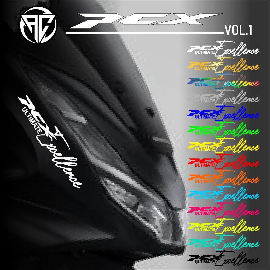 Jual Cutting Sticker PCX - Stiker Lis Variasi Motor Honda PCX Exceed