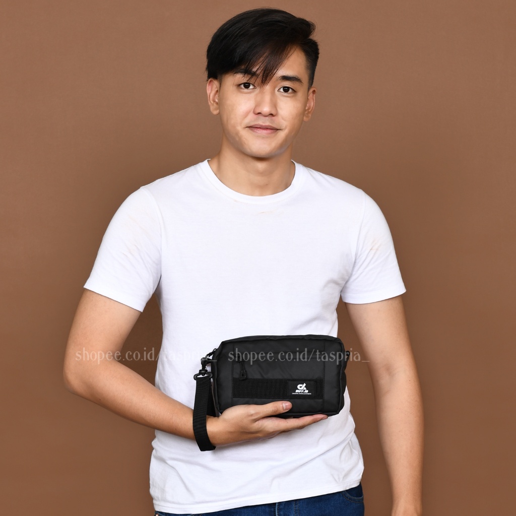 Diff.id - Tas Selempang Pria Sling Bag Felix Waterproof Clutch Bag Pria Anti Air Waist Bag Pouch Bag Pria