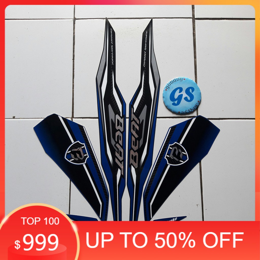 sticker striping motor honda Beat cbs iss 2019