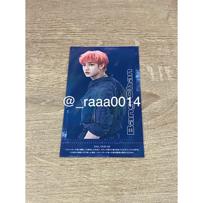 Stray Kids Bang Chan TOP TOG Hologram Photocard PC