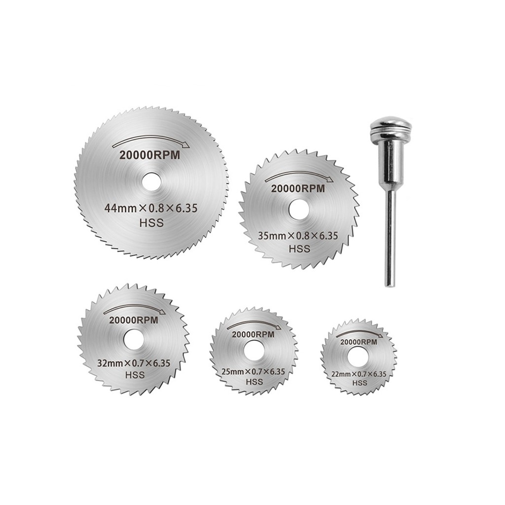 KEPALA MATA GERGAJI GERINDA GURINDA DREMEL GRINDER MINI CIRCULAR CUTTER CUTTING SAW 6PCS ROTARY SET-7