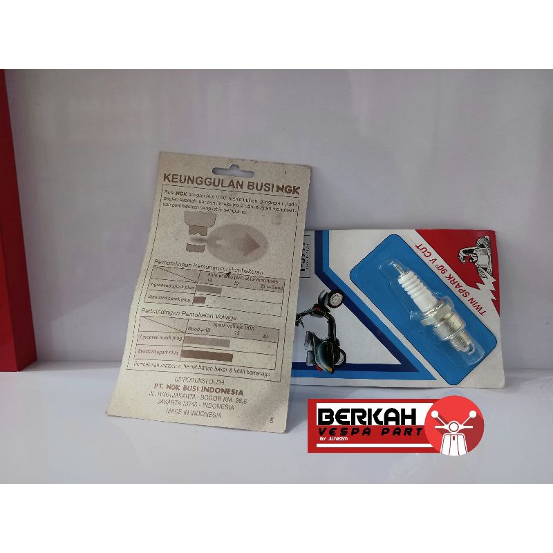 Busi NGK T-5999 Vespa/Rxking drat pendek
