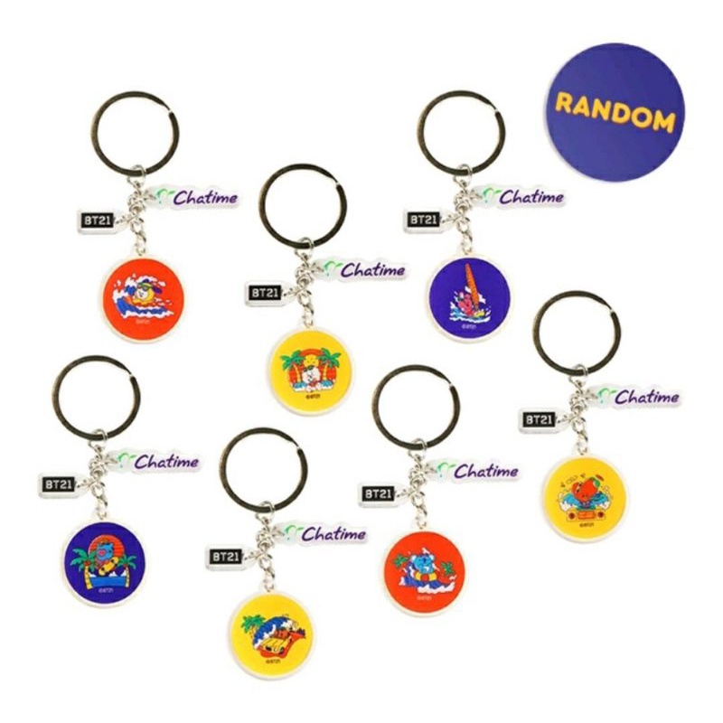 Gantungan Kunci Chatime BT21 KOYA RJ MANG SHOOKY CHIMMY TATA COOKY TERMURAH READY JUNGKOOK TAEHYUNG 