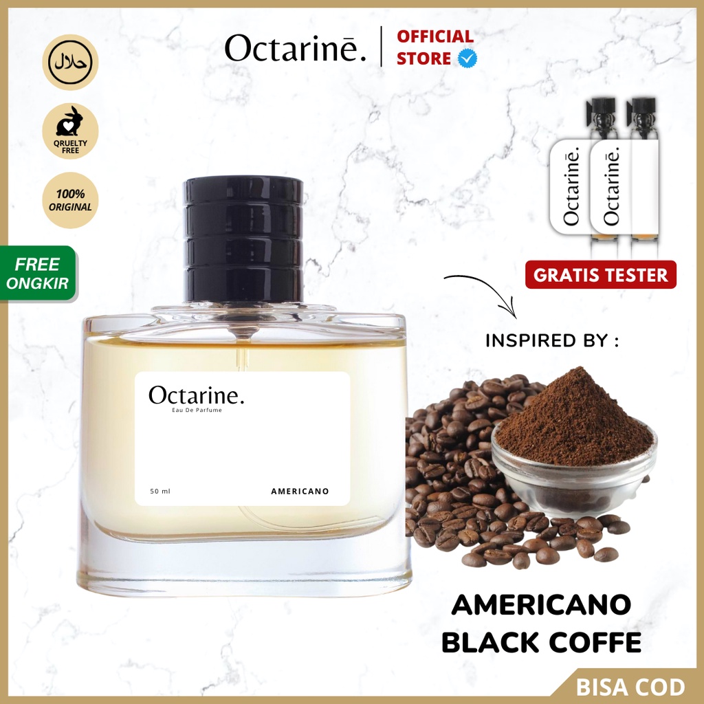 Octarine - Parfum Pria Wanita Tahan Lama Aroma Kopi Hitam Black Coffe Inspired By AMERICANO | Parfume Perfume Farfum Minyak Wangi Cewek Cowok Murah Original