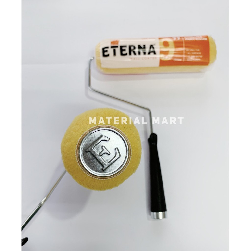 Kuas Roll Eterna 9 Inch | Kuas Cat Tembok Dinding 9&quot; | Kuas Rol Gagang | Material Mart