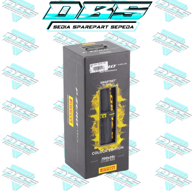 BAN LUAR PIRELLI ZERO VELO 700x25c YELLOW TIRE PIRELLI ROADBIKE 700c 24c