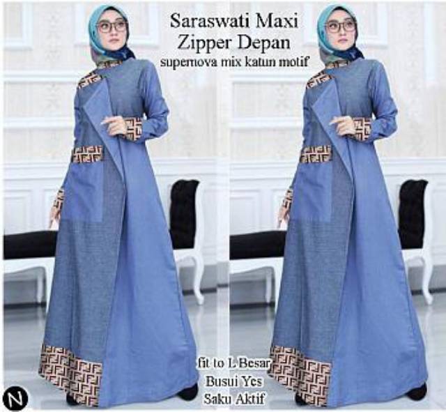 CTN Baju muslim maxi SARASWATI best seller