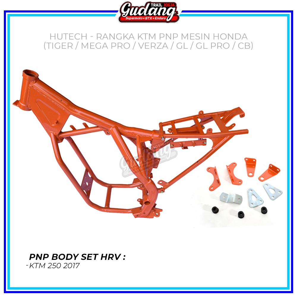 Rangka KLX CRF KTM 250 2017 Frame Body Motor Trail KLX CRF KTM 250 2017 HUTECH Mesin Honda Tiger Mega Pro GL Ninja