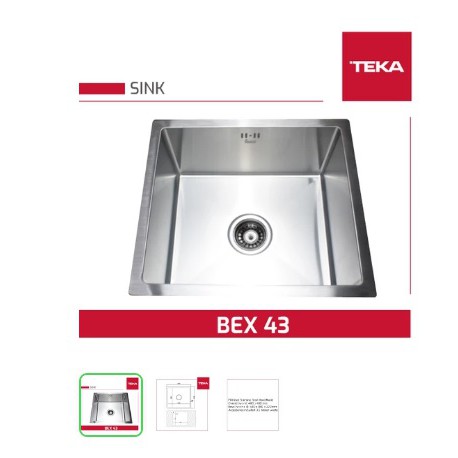 Teka Kitchen Sink (Bak Cuci Piring 1 lubang 48x43cm)