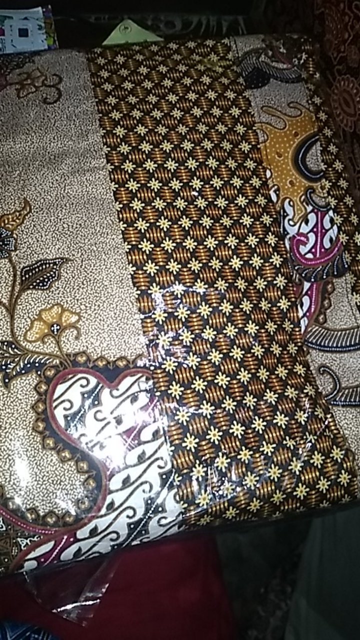 Gamis Batik Motif Seribu Bunga Ukuran Jumbo