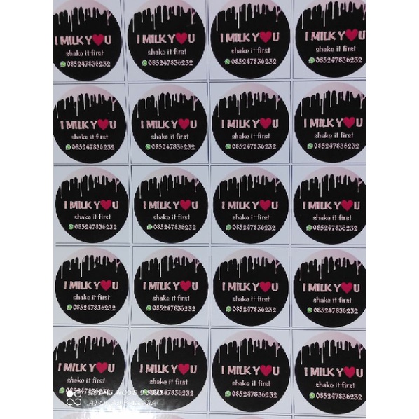 

stiker murah langsung tempel bisa req isi 105lembar