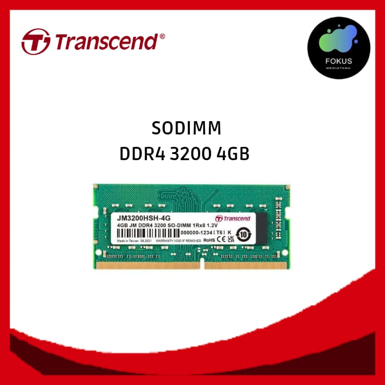 Transcend DDR4 3200MHz SO-DIMM JETRAM RAM LAPTOP 4GB / 8GB / 16GB