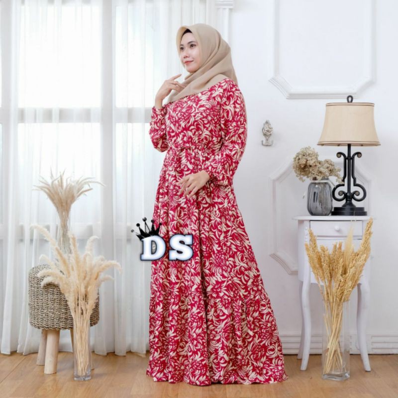 GAMIS HOMEY DRESS RAYON VISCOSE ADEM SUNRISE SYARI