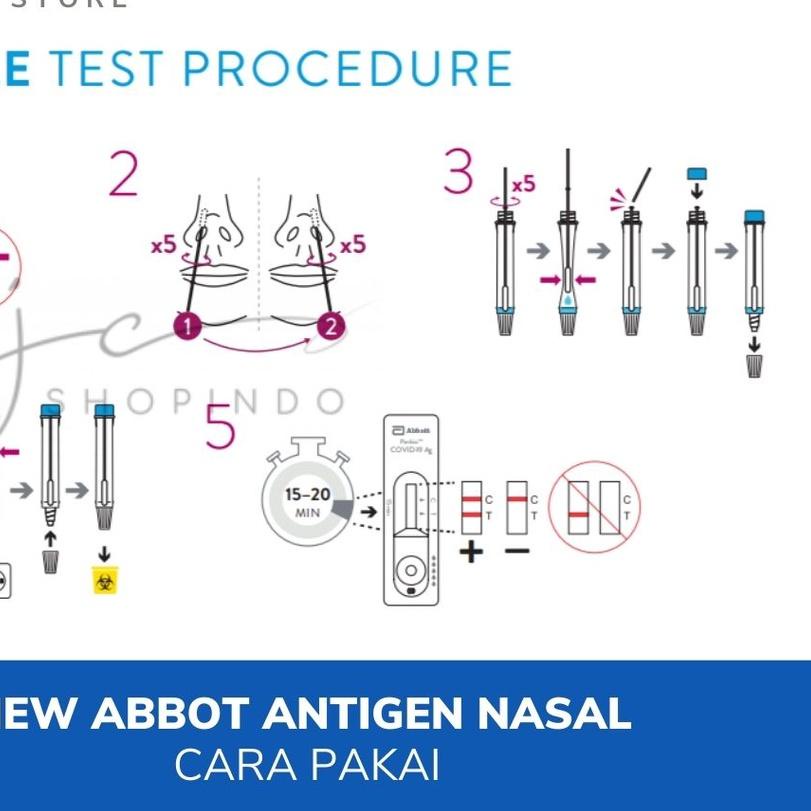 ➸ NEW Abbott Panbio Antigen Nasal | Ori Abbot Panbio | Terbaru Lebih Akurat | Ecer 1x Test ☻