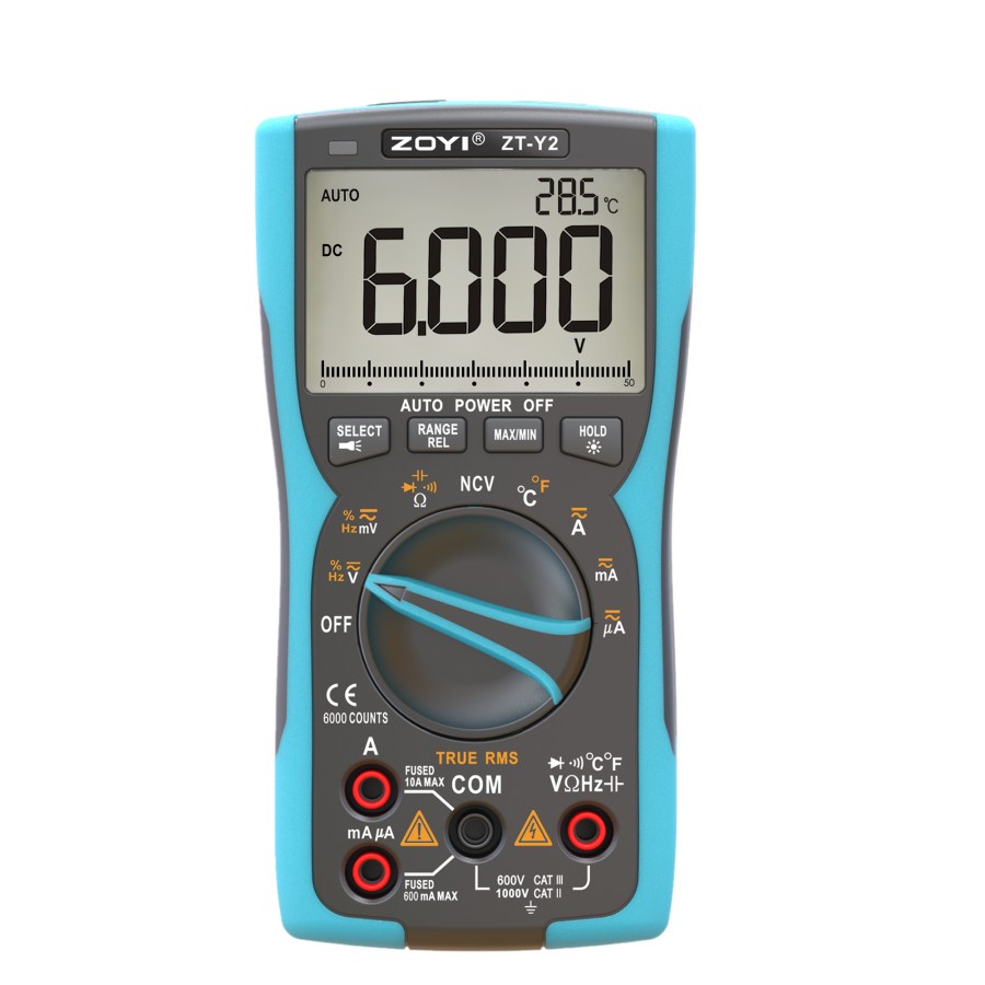 ZOYI ZT-Y2 True RMS Multimeter Digital Auto / Manual Range Capasistor